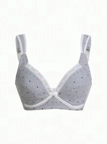 BloomMama 1pc Women Regular Size Nursing Brassiere, Casual & Fashionable For Daily Wear - Grey - View 1
