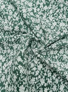 SHEIN 孕妇休闲连体裤，简约时尚，适合日常穿着 - 綠色 - 查看 4