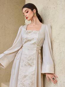 Modelyn Women's Turkish & Arabic Traditional Long Dresses Kaftan Jalabiya Dress - Multicolor - View 2