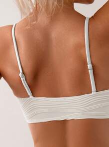 SHEIN Swim Women's Minimalist Solid Color Textured Swimwear Set, Suitable For Beach Vacation For Summer Beach Vacation