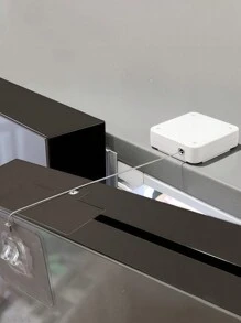 2/1Pc 6.5Cm White No-Drilling Automatic Door Closer With Cord, Easy And Quiet To Install, Suitable For Home Decoration, Kitchen, Bathroom, Dormitory, Toilet - White - View 2