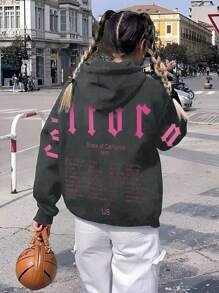 INAWLY Casual hoodie voor dames, eenvoudig en modieus, voor dagelijks gebruik
