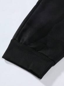 Manfinity Hypemode Heren Casual Effen Kleur Trekkoord Taille Joggingbroek