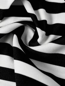 Modmama Maternity 2pcs Casual Nursing T-Shirt, Simple & Fashionable For Everyday Wear - Black and White - View 16