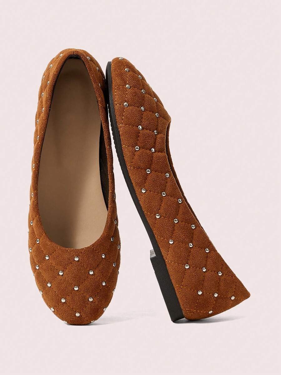CUCCOO DOLLMOD Fashionable Versatile Simple Casual Flat Shoes Valentine's Day - Brown - View 1