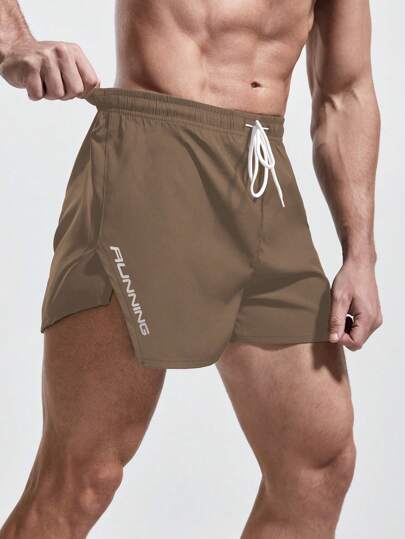 Gym Rark Quần short thể thao cạp rút in chữ cho nam