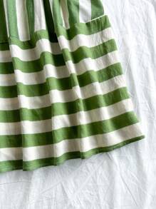 Soleia Western Wear Women,Summer Dresses For Women,Vacation Outfits Woman,Bohemian,Rave Outfit Festival,Concert Outfit Women,Easter Dress Women,Women's Summer Striped Print Backstrap Bow Tied Waist Flare A-Line Long Strap Dress, Tropical Country Style - Multicolor - View 4