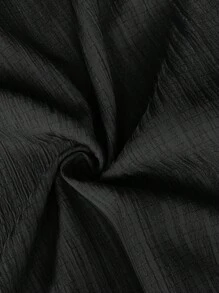 SHEIN Frenchy Plus Size Earthy Clothes Textured Crepe Cami Jumpsuit With Bowknot Waist And V-Neckline