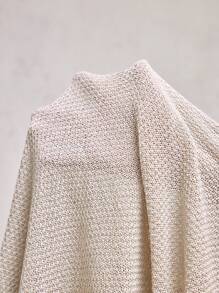 AKNOTIC Party 男士杏色针织金属纽扣宽松落肩多口袋休闲毛衣，适合日常穿着和夏季度假 - 杏色 - 查看 8