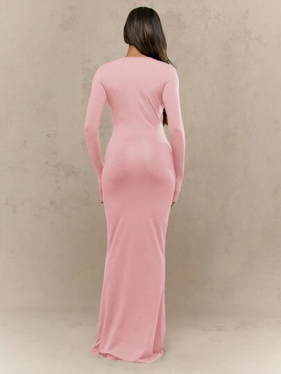 chinese dress ladies Missguided Tan Graphic Maxi Dress – Sancho's main image 0