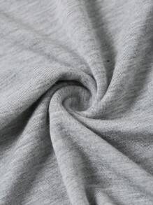 SHEIN EZwear 2pcs/Set Women's Summer Knit Fitted Slip Dress - Multicolor - View 5