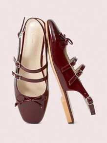 CUCCOO DOLLMOD Mocasines planos casuales con decoración de lazo, estilo de chica escolar japonesa para mujeres