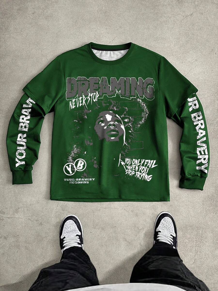 PAVTROS تي شيرت كاجوال وبسيط 1 قطعة، عصري ومناسب للارتداء اليومي