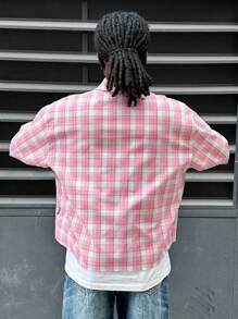 AXEPEAK Men's Simple Fashionable Casual Everyday Shirt, Streetwear Inspired - Multicolor - View 3