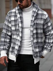 Manfinity Homme Men Simple Fashion Casual Daily Jacket - Grey - View 6