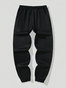 Manfinity Hypemode Heren Casual Effen Kleur Trekkoord Taille Joggingbroek