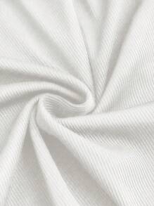 Sweetra 2件套露肩长袖紧身衣和PU皮革休闲裤 - 彩色 - 查看 7