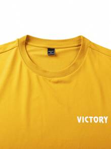 PAVTROS Manfinity Streetrush 男士舒适宽松休闲纯色 T 恤，百搭男士街头潮流衬衫男士街头潮流衬衫街头潮流衬衫街头潮流男士衬衫男士衬衫街头潮流、嘻哈街头、男朋友礼物、男士街头潮流、白色 T 恤 - 黃色 - 查看 5