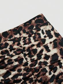 Sunspun Plus Size Simple Casual Everyday Wear Skirt - Multicolor - View 4