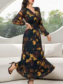 Modelyn Damen Maxikleid, minimalistischer Stil, Lässig Alltagskleidung