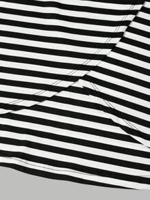 Modmama Maternity 2pcs Casual Nursing T-Shirt, Simple & Fashionable For Everyday Wear - Black and White - View 15