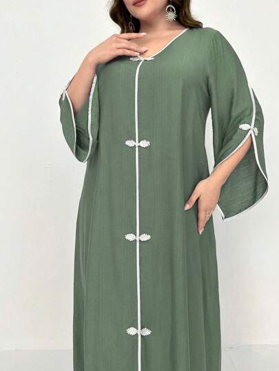 Al Najma Plus Size Minimalist Fashion Casual Daily Arabic Style Modest Kaftan