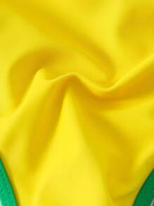 Swim Mod Springbreak 女士露背 V 领侧系带休闲两件套比基尼泳装，夏季海滩节波西米亚风