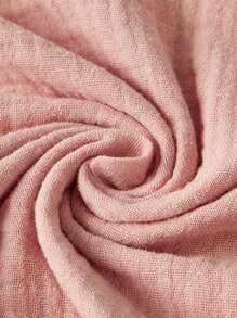 1 件婴儿襁褓毯，褶边粉色婴儿毯，柔软透气婴儿毯，适合男婴和女婴，舒适透气 - 彩色 - 查看 4