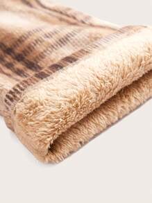 SHEIN BASICS Casual Thermal Lined Loose Straight Leg Women's Pants - Multicolor - View 3