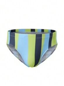 Manfinity Swimmode Men's Simple Fashionable Casual Swim Trunks, For Daily Wear Briefs