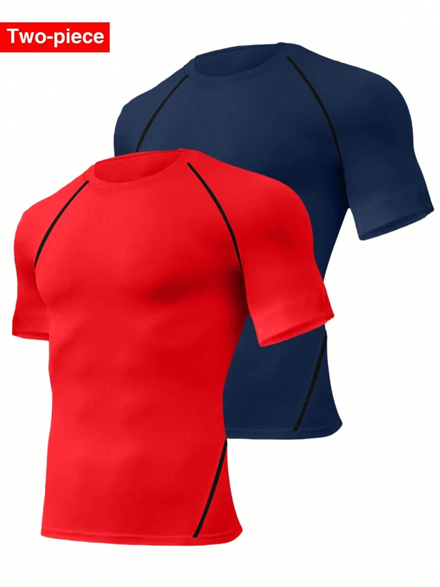 Manfinity Sport Corelite Áo thun thể thao nam cổ tròn tay ngắn raglan - Nhiều màu - Xem 1