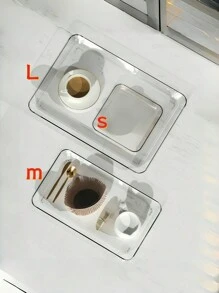 1 Stück klare Servierplatte, Frühstücksserviertablett zum Essen, Arbeiten und Aufbewahren von Party-Desserts und Brot, ideal für Party-Präsentation, Cupcake-Präsentationsplatte, für Schlafzimmer, Küche, Wohnzimmer, Badezimmer, Krankenhaus und Outdoor-Partynutzung, Küche, Weihnachtsgeschenk