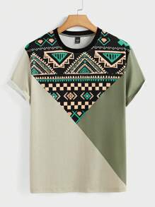 Manfinity RSRT 男士休闲短袖 T 恤，简约时尚，适合日常穿着 - 彩色 - 查看 5