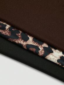 Sunspun Plus Size Simple Casual Everyday Wear Skirt - Multicolor - View 6