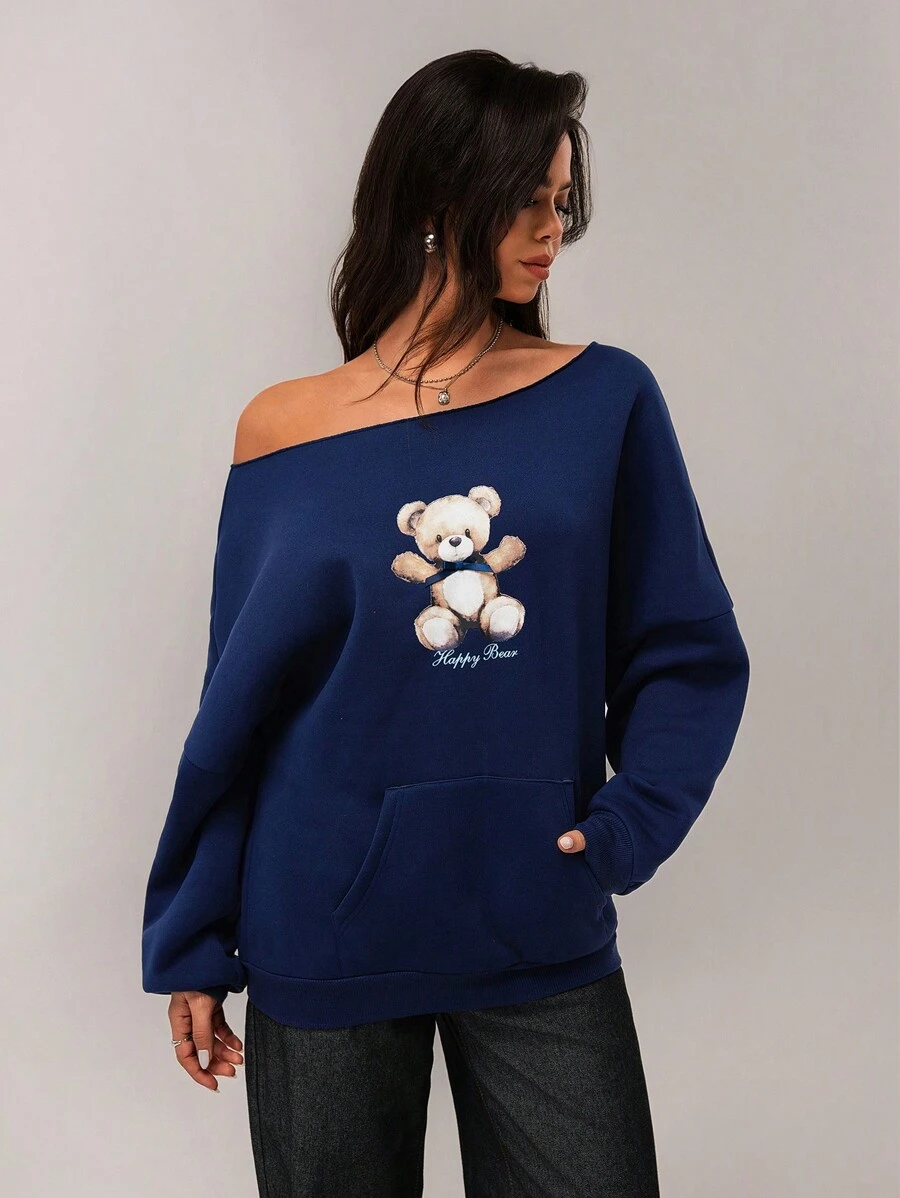 Forever 21 Xuân & Hè Nữ Ngày lễ tình nhân/Thanh lịch/Thường ngày/Cổ điển/Lễ hội/Hòa nhạc đồng quê/Bữa sáng muộn/Về nhà/Lễ Phục sinh/Khách/Tiệc trà/Cơ bản/Phụ nữ tham dự hòa nhạc/Dạ hội/Đám cưới/Lễ hội Rave/Trang trọng/Phong cách phương Tây/Cocktail/Câu lạc bộ/Mùa xuân/Sinh nhật/Dễ thương/Sang trọng/Đi chơi/Kỳ nghỉ/Văn phòng/Sân bay/Phong cách những năm 2000/Thời trang đường phố/Trễ vai/Họa tiết gấu/Áo nỉ xanh - Màu xanh lam - Xem 1