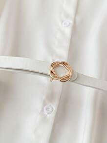 SHEIN Clasi Vestido de mujer sólido sin mangas, de estilo minimalista casual, para uso diario - Blanco - Ver 5