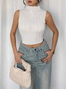 Chiquease Women's Plain Sleeveless Top, Casual And Fashionable For Everyday Wear