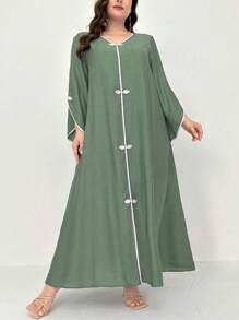 Al Najma Große Größen minimalistischer Modekausal täglicher arabischer Stil bescheidener Kaftan