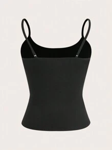 SHEIN EZwear 女士休闲简约日常背心 - 彩色 - 查看 4