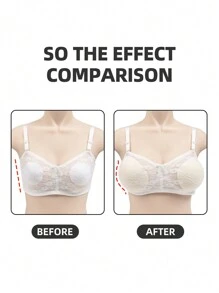1 Pair Wedding Invisible Silicone Bra Inserts With Anti-Slip Design For Women - Apricot - View 5