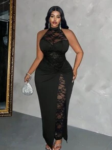 Maweii Plus Size Simple Casual Day Dress, Wedding Women Dress