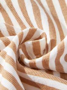 9pcs/Set Infant Burp Cloths, Bibs & Hats, Soft Breathable Striped Neutral Style, Newborn Gift