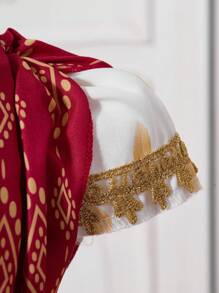 女宝宝简约时尚休闲短袖日常连衣裙 - 彩色 - 查看 6