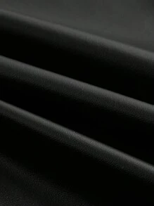 SHEIN Essnce Women's Solid Color Spaghetti Strap Slit Hem Fitted Long Dress - Black - View 11