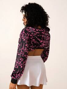 SHEIN Sport Studio Casual Minimalist Sweatshirt, Suitable For Everyday Wear