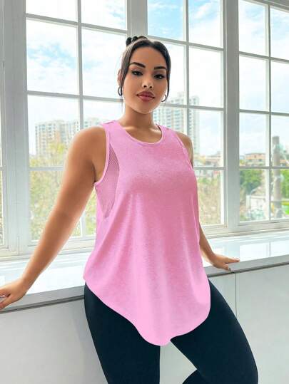 Easithlete Jacquardstickad ärmlös linne, enfärgad Casual & Mode för vardagsbruk