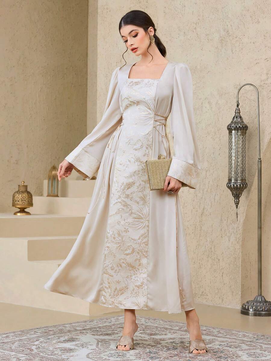 Modelyn Women's Turkish & Arabic Traditional Long Dresses Kaftan Jalabiya Dress - Multicolor - View 1