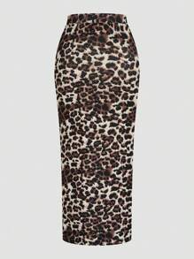 Sunspun Plus Size Simple Casual Everyday Wear Skirt - Multicolor - View 17