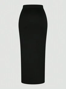 Sunspun Plus Size Simple Casual Everyday Wear Skirt - Multicolor - View 19