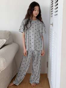 Dazy Kids Tween Girl Autumn/Fall Pajamas - Grey - View 7